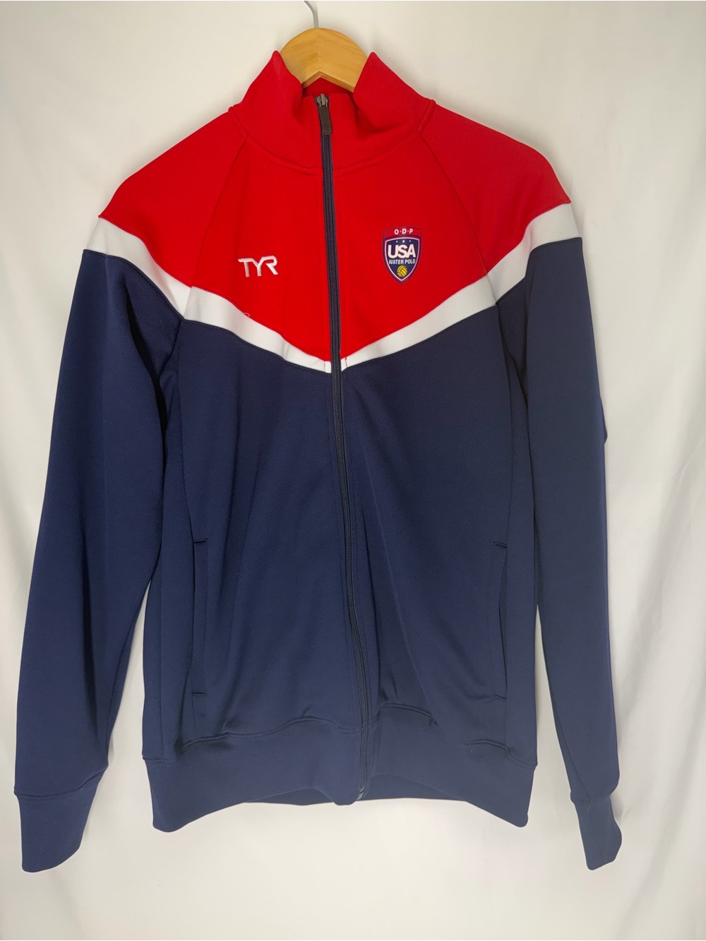 TYR Red, White & Navy USA Performance Full-Zip Jacket